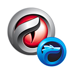 Logos des navigateurs de Comodo : Dragon Internet et Ice Dragon