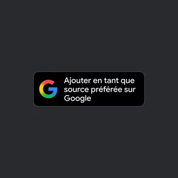Bouton officiel des sources préférées Google à intégrer sur un site web